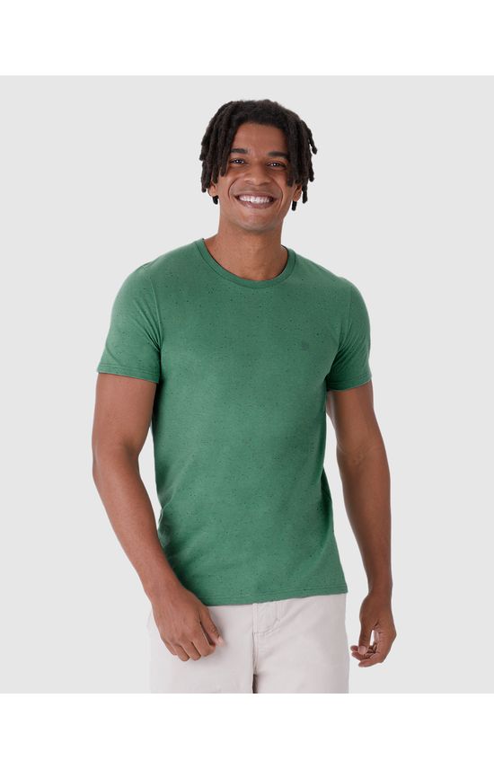Camiseta Básica Masculina Slim Em Malha Botonê