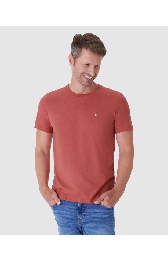 Camiseta Básica Masculina Slim Em Malha Botonê