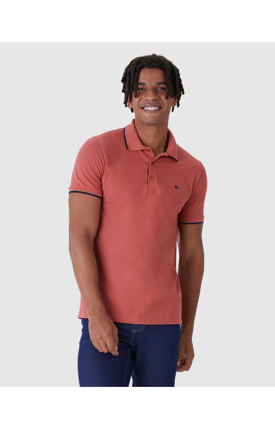 Camisa Polo Básica Masculina Em Piquet Premium