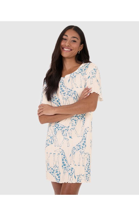 Camisola Feminina T-Shirt Estampada Em Malha Jacquard