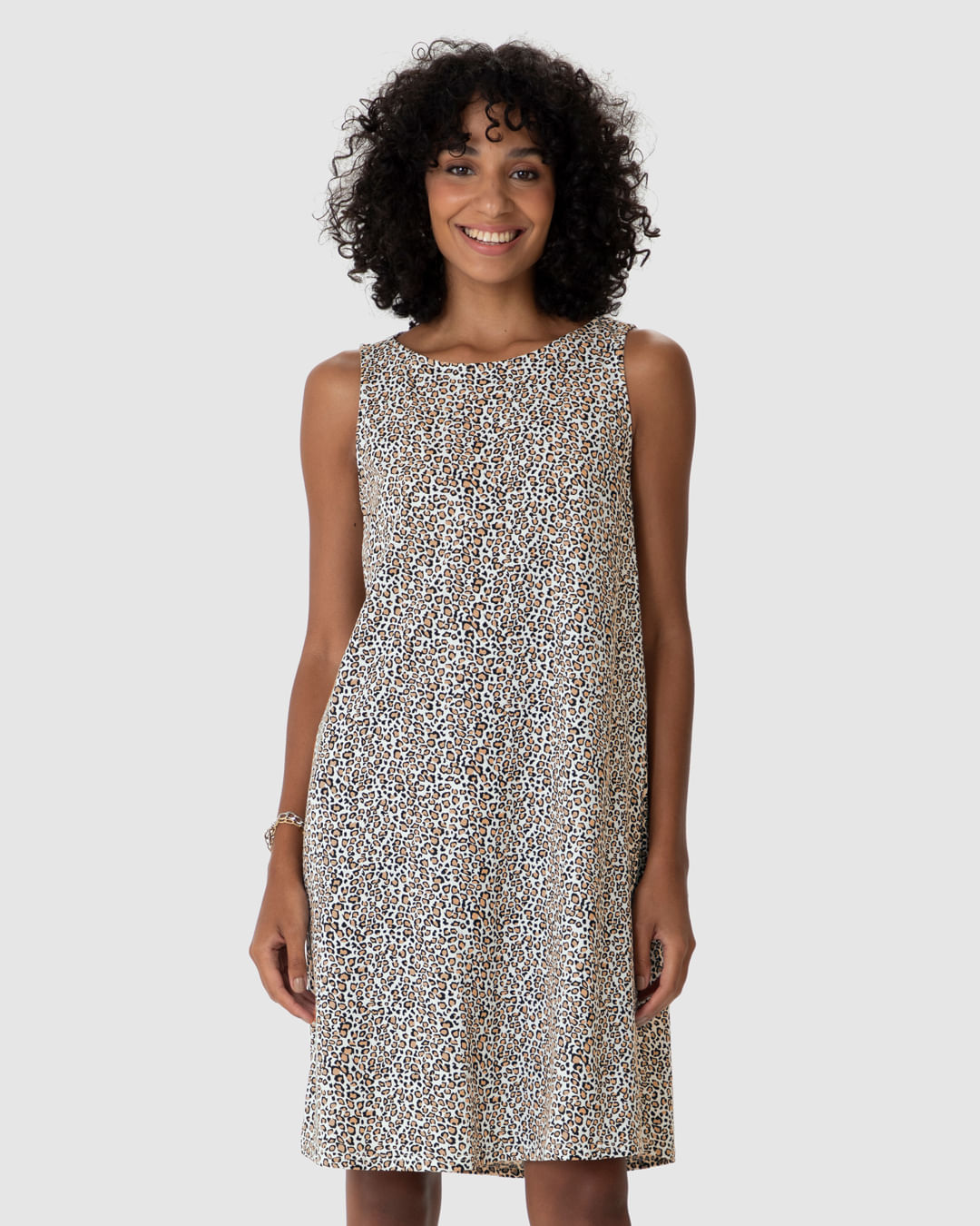 Vestido Feminino Regata Estampado Em Algodão - Imagem 19