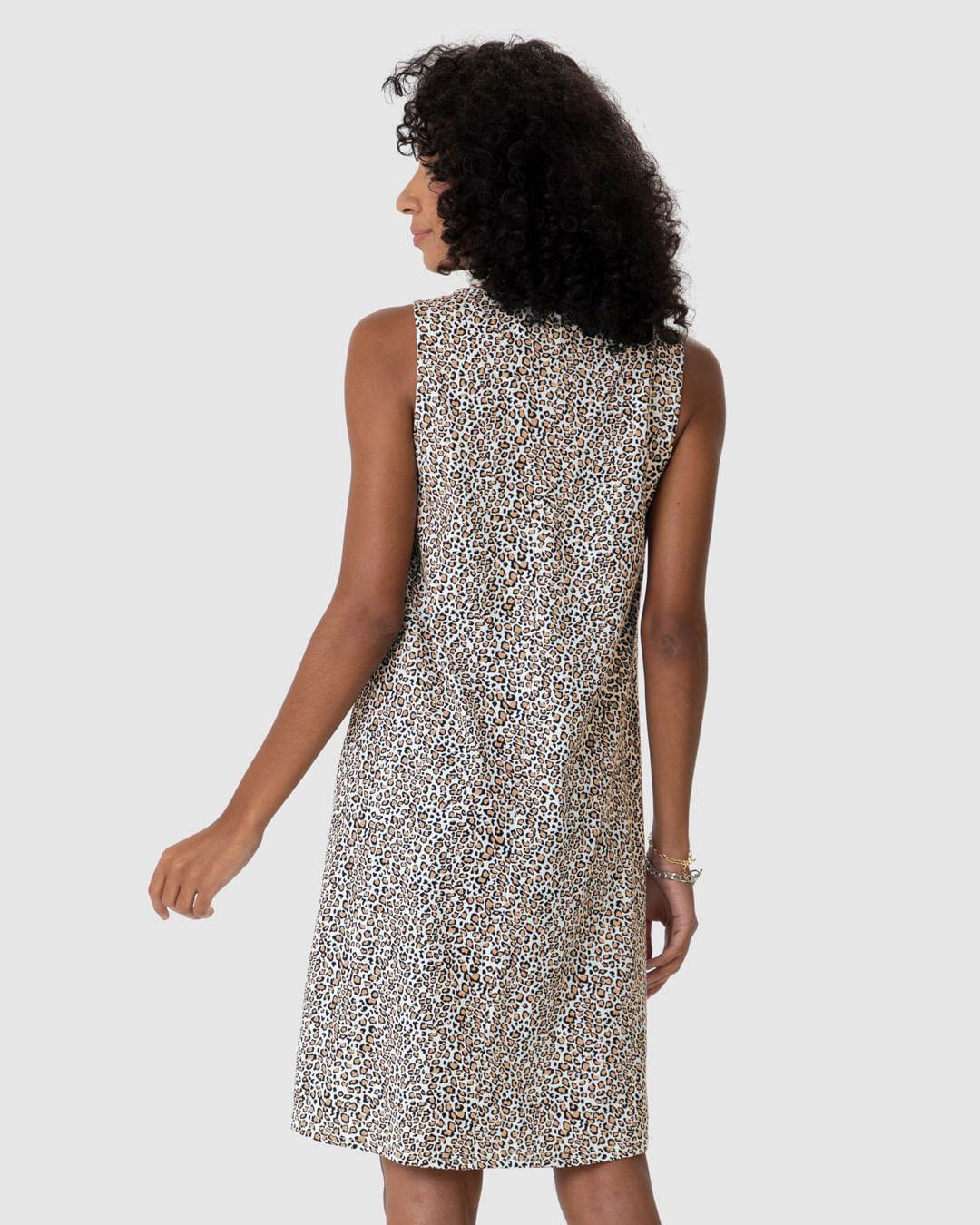 Vestido Feminino Regata Estampado Em Algodão - Imagem 10