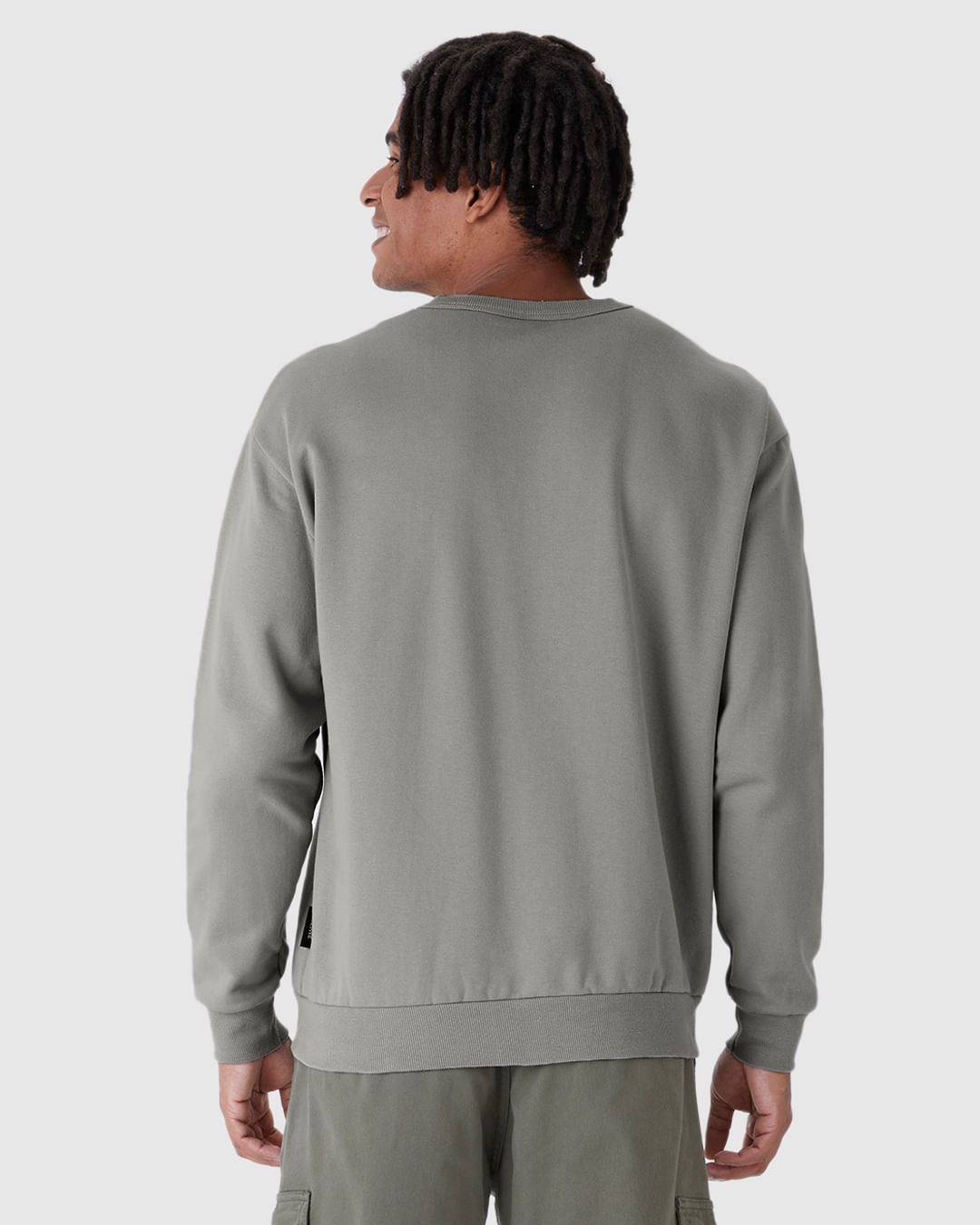 Blusão Masculino Relaxed Fit Em Moletom Flanelado - Imagem 20