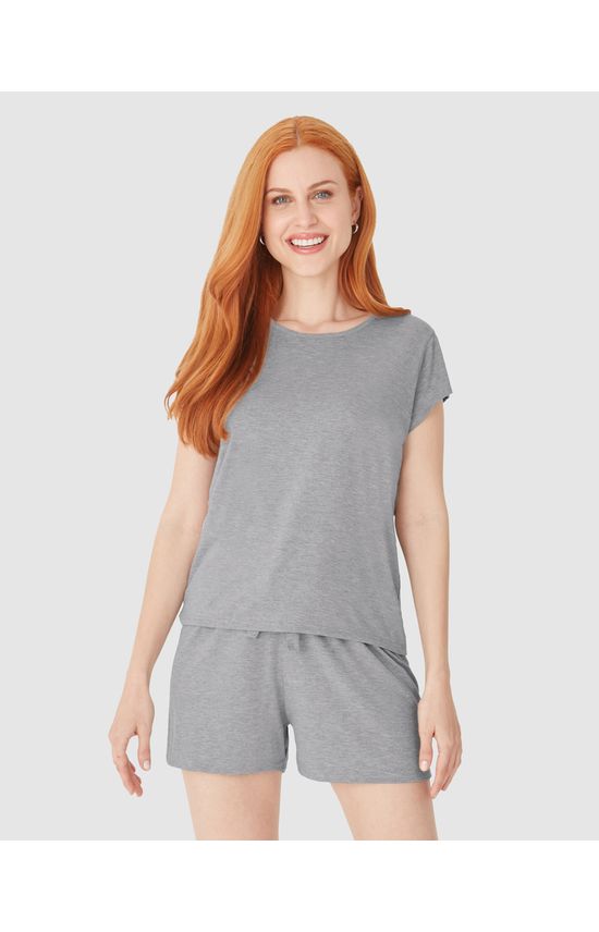 Blusa Feminina De Pijama Em Malha Viscose Stretch
