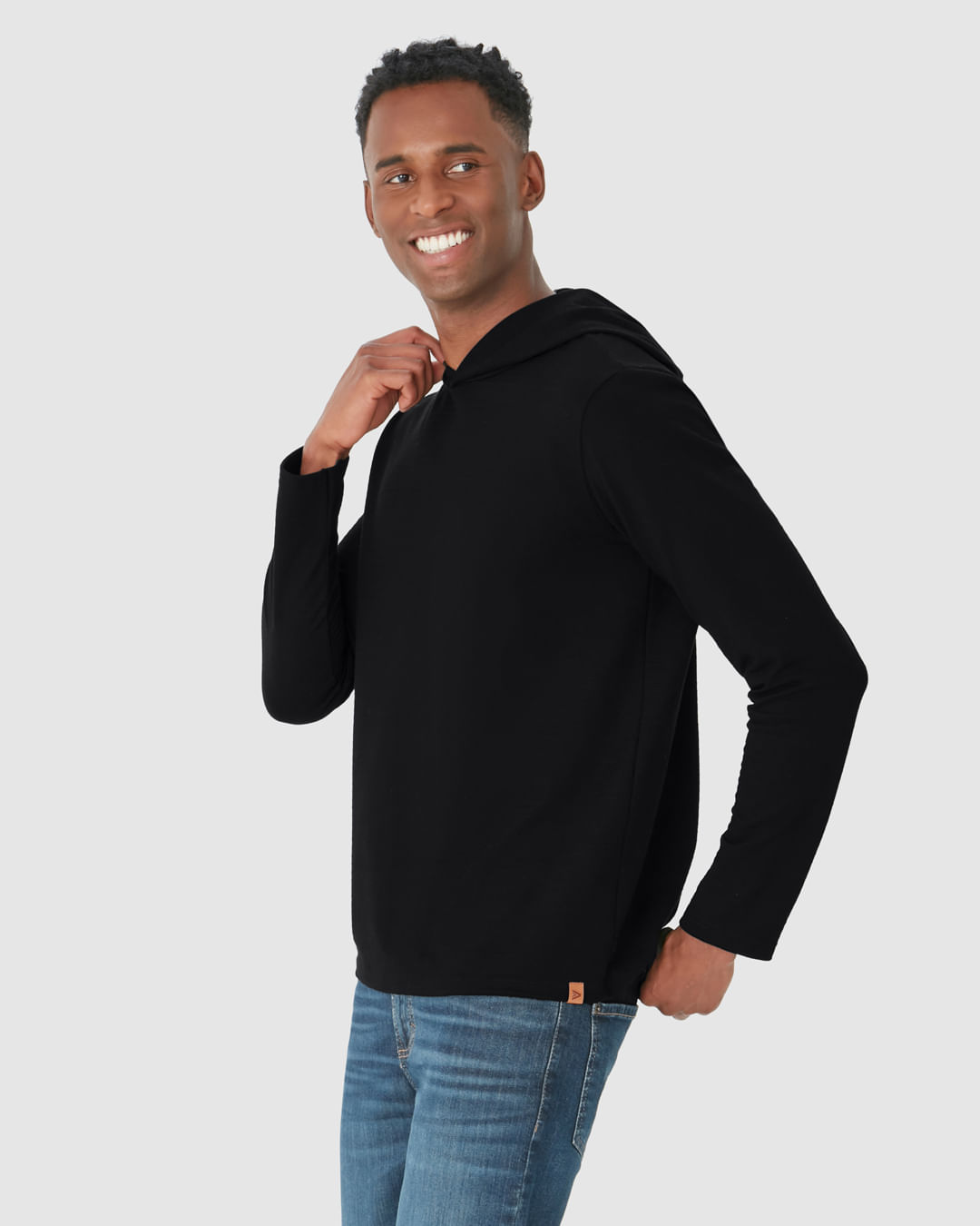 Camiseta Masculina Com Capuz Em Piquet Listrado - Imagem 21