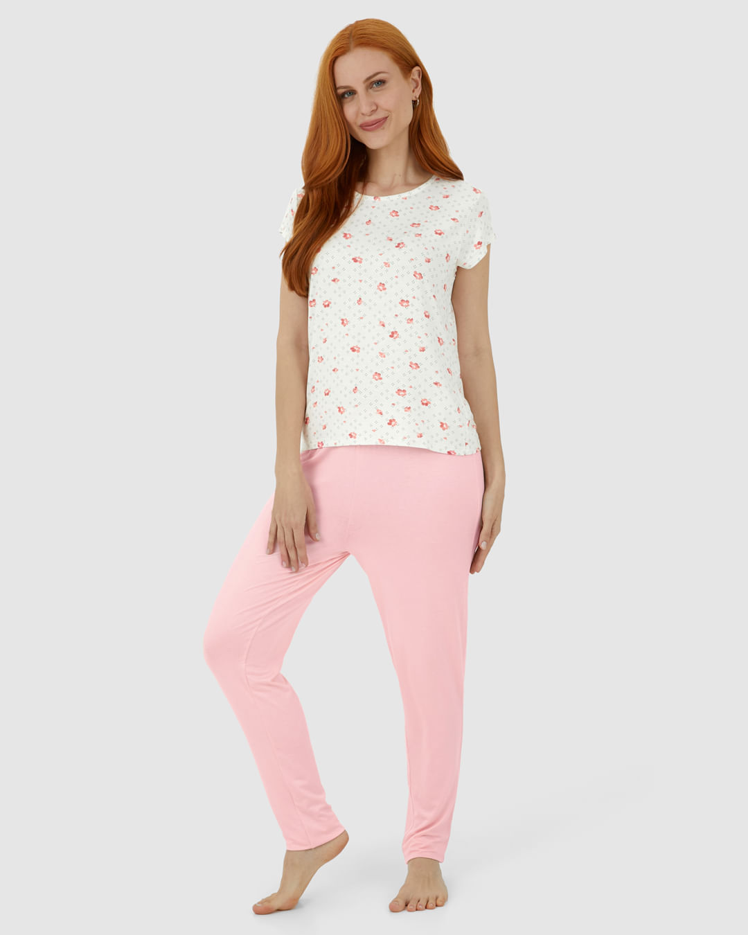 Calça Feminina De Pijama Em Malha Viscose Stretch - Imagem 2