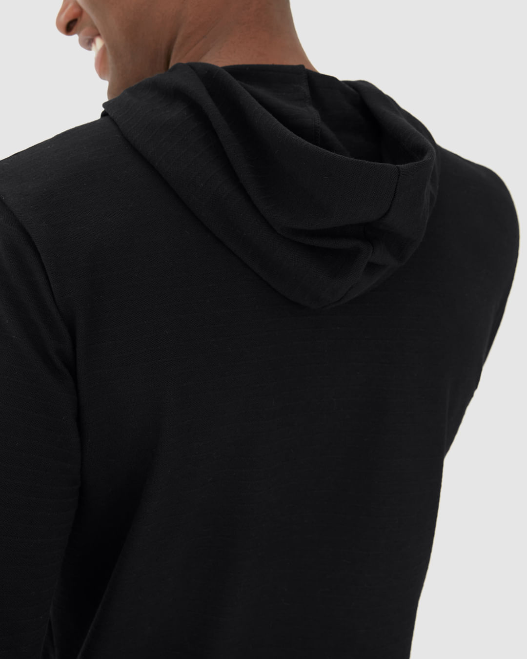 Camiseta Masculina Com Capuz Em Piquet Listrado - Imagem 23