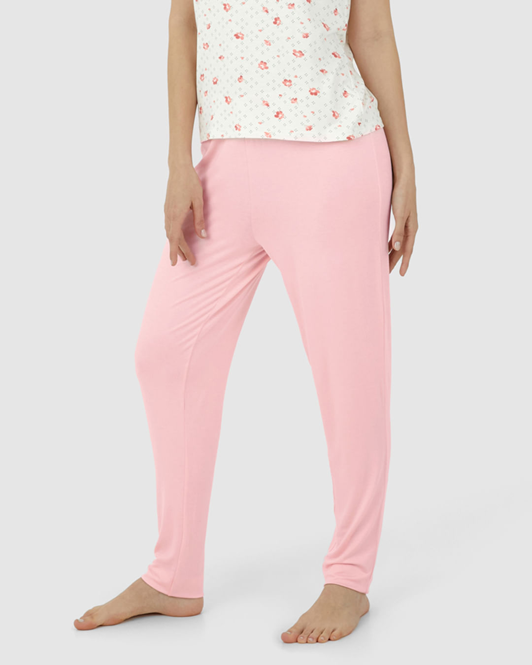 Calça Feminina De Pijama Em Malha Viscose Stretch - Imagem 4