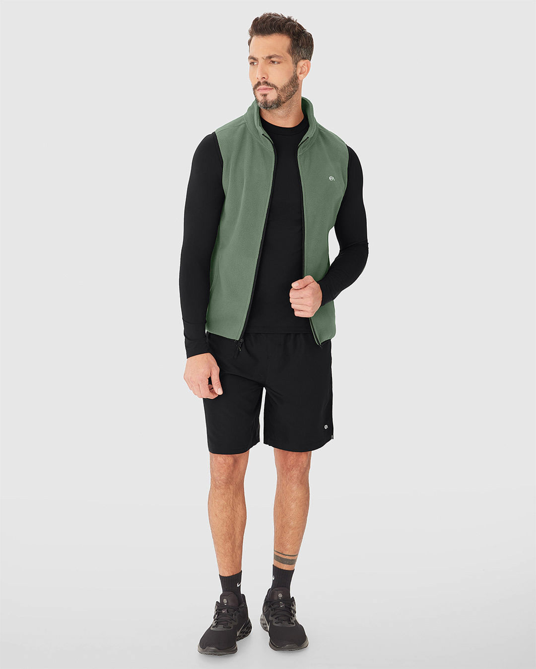 Colete Masculino Abertura Zíper Em Fleece - ENFIM