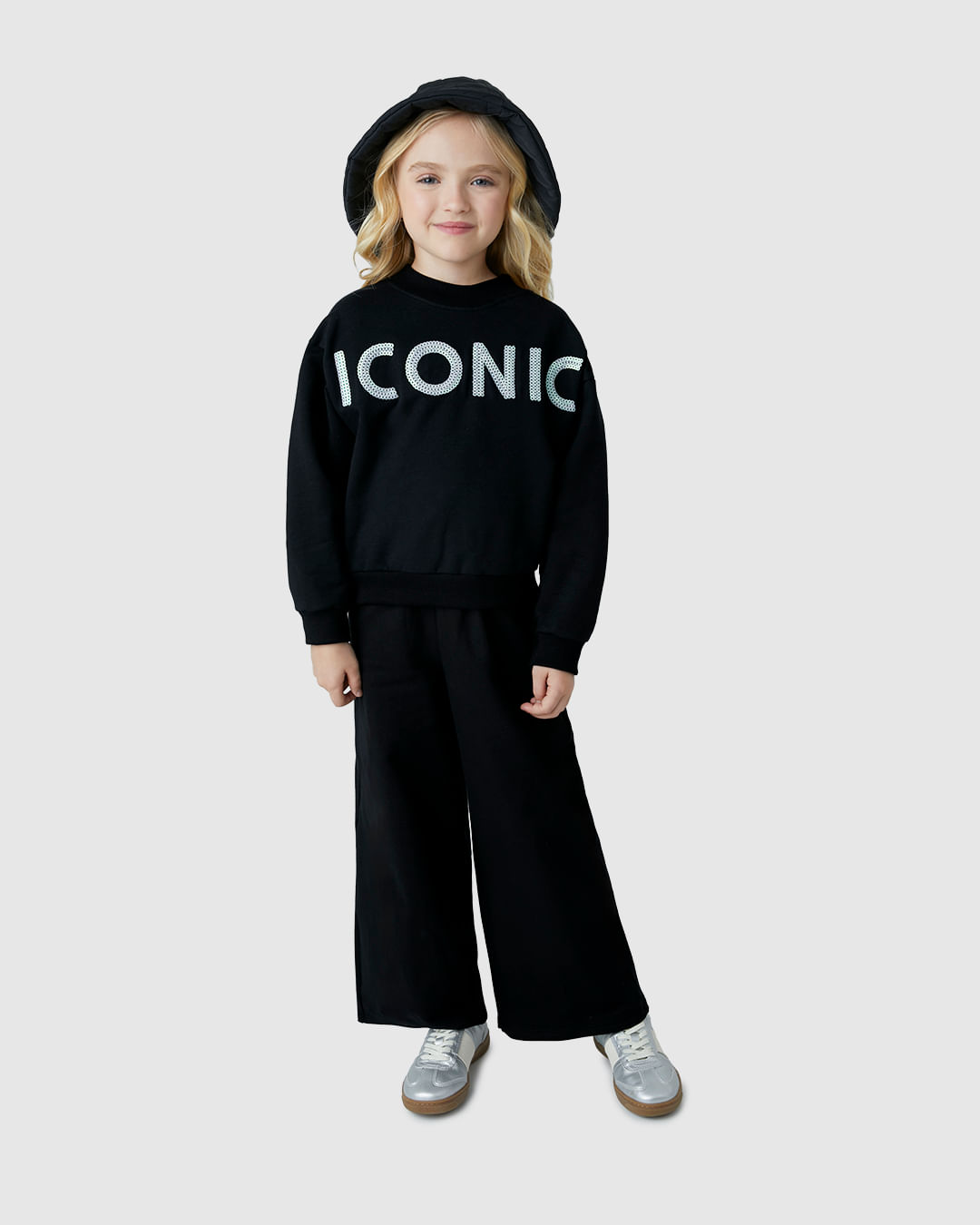 Conjunto Menina Iconic Em Moletom Stretch Flanelado - Carinhoso - Imagem 3