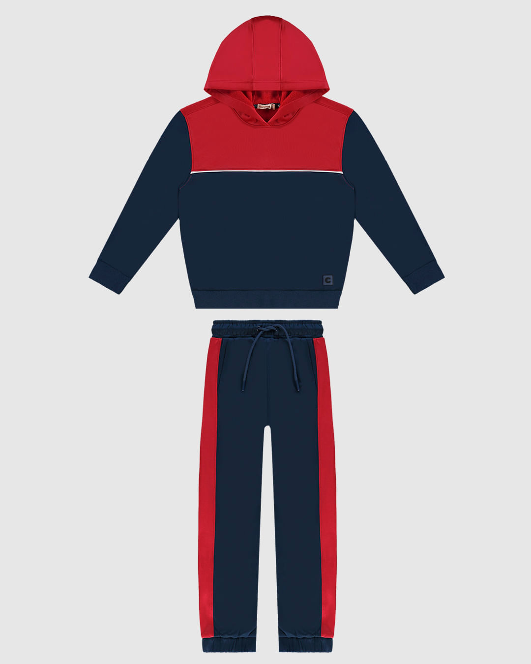 Conjunto Menino Bicolor Blusão E Calça Em Malha Térmica - Carinhoso - Imagem 6