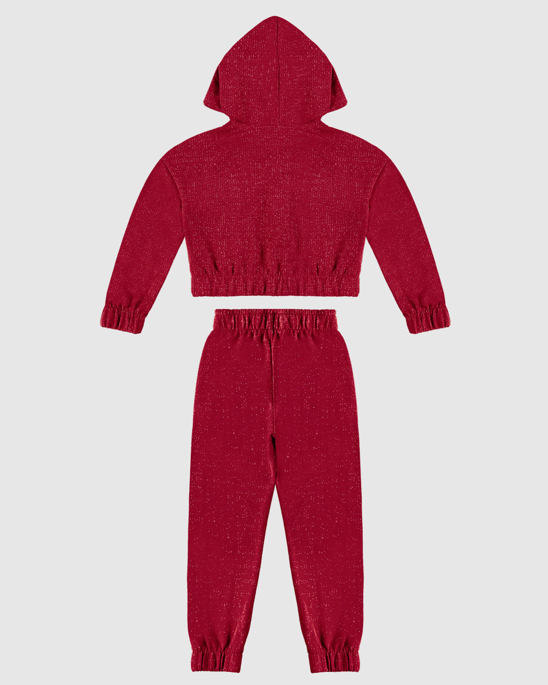 Conjunto Menina Jaqueta E Calça Jogger Em Moletinho Lurex - Carinhoso - Imagem 21