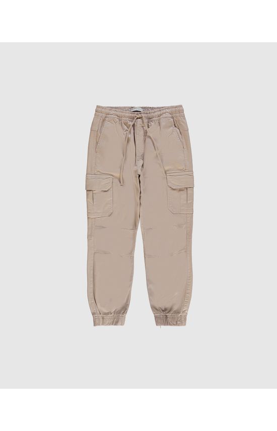 Calça Menino Jogger Cargo Em Sarja Com Elastano Malwee Kids