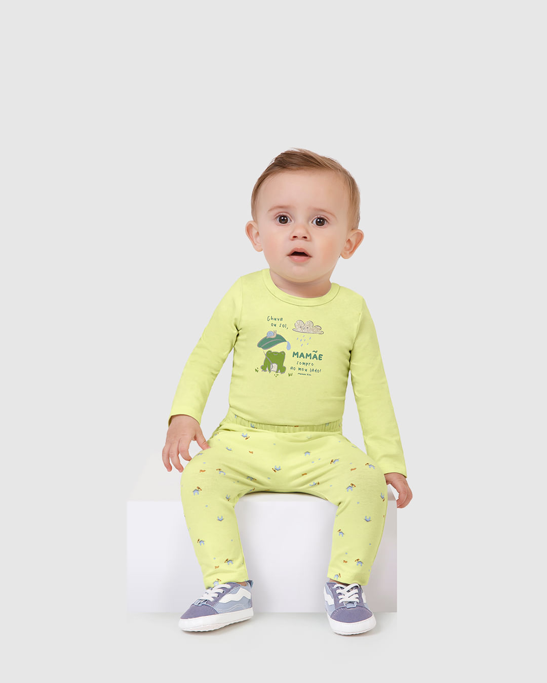 Body Bebê Unissex Mamãe Sempre Ao Meu Lado! Em Algodão Malwee Kids