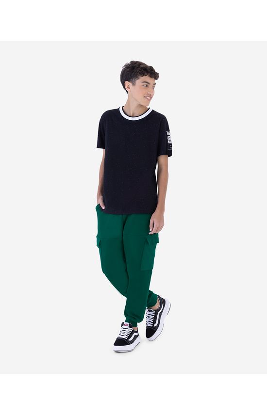 Calça Menino Jogger Cargo Em Malha Texturizada Malwee Kids
