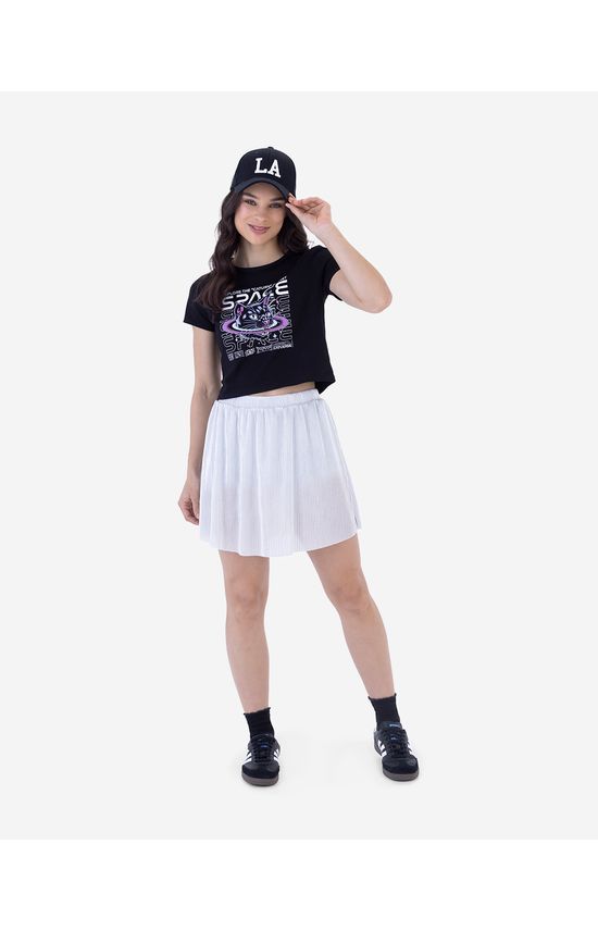 Blusa Menina Justa Space Em Algodão Malwee Kids