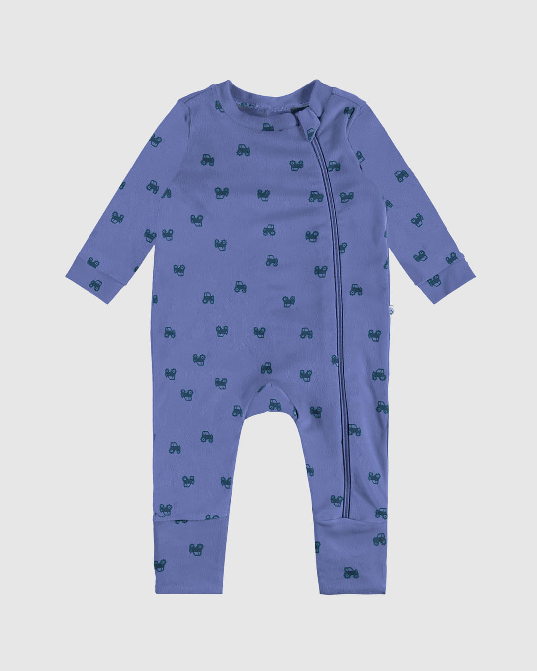 Macacão Bebê Menino Utilitário Estampado Em Malha Plush Malwee Kids