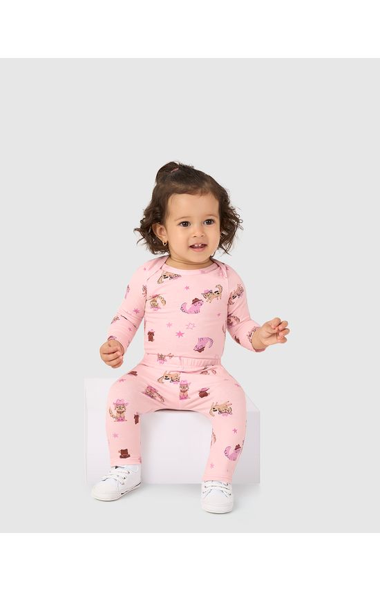 Calça Infantil Menina Saruel Estampada Em Algodão Malwee Kids