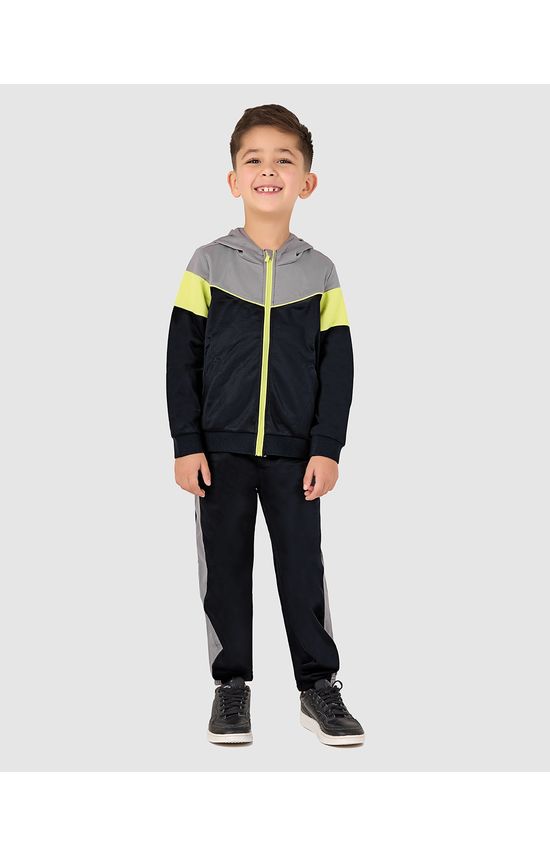 Conjunto Infantil Menino Jaqueta E Calça Em Malha Esportiva Malwee Kids
