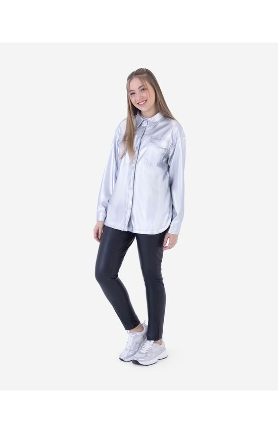 Camisa Menina Oversized Manga Longa Em P.U Leve Malwee Kids