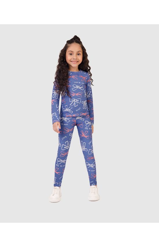 Blusa Infantil Menina Manga Longa Estampada Em Algodão Malwee Kids