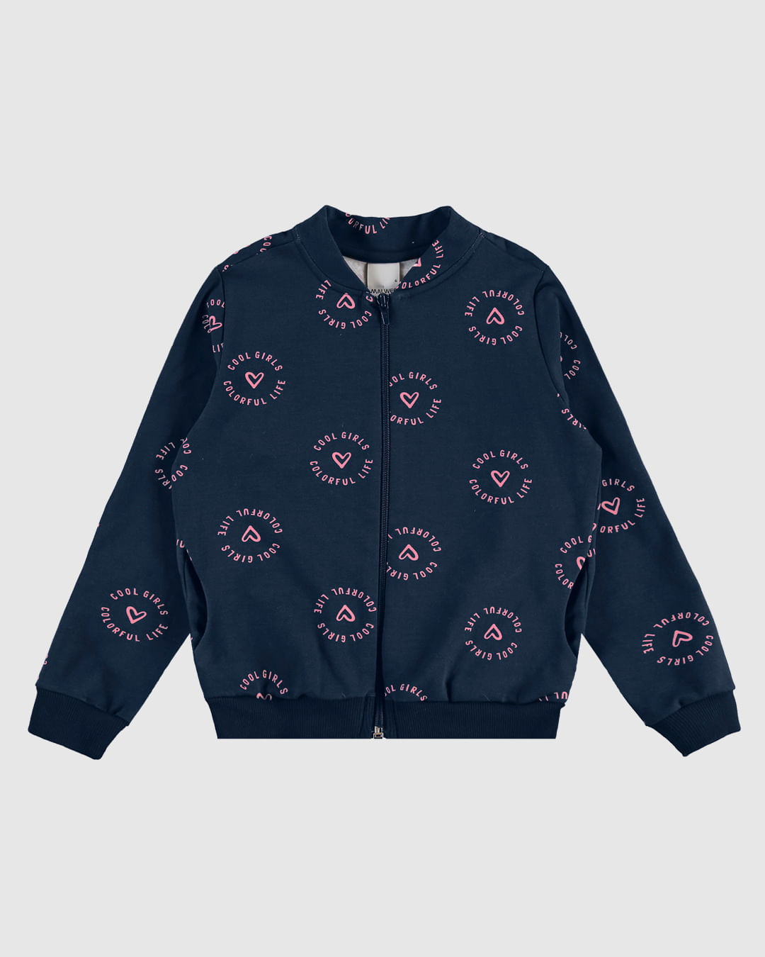 Jaqueta Infantil Menina Estampada Em Moletom Stretch Flanelado Malwee Kids - Imagem 5