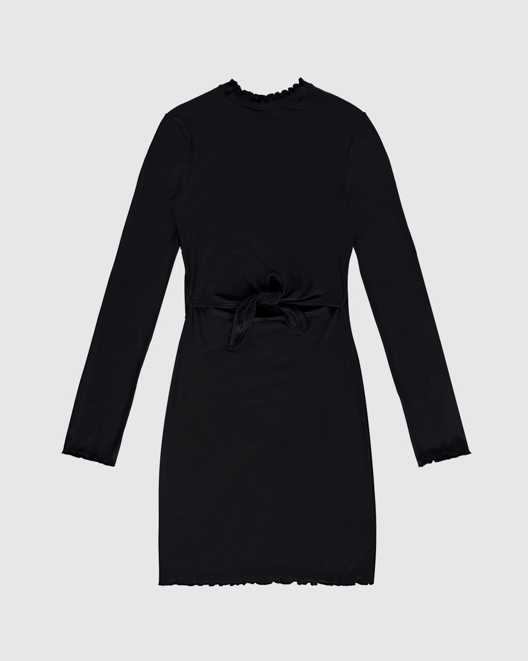 Vestido Menina Detalhe Amarração Em Malha Viscose Canelada Malwee Kids