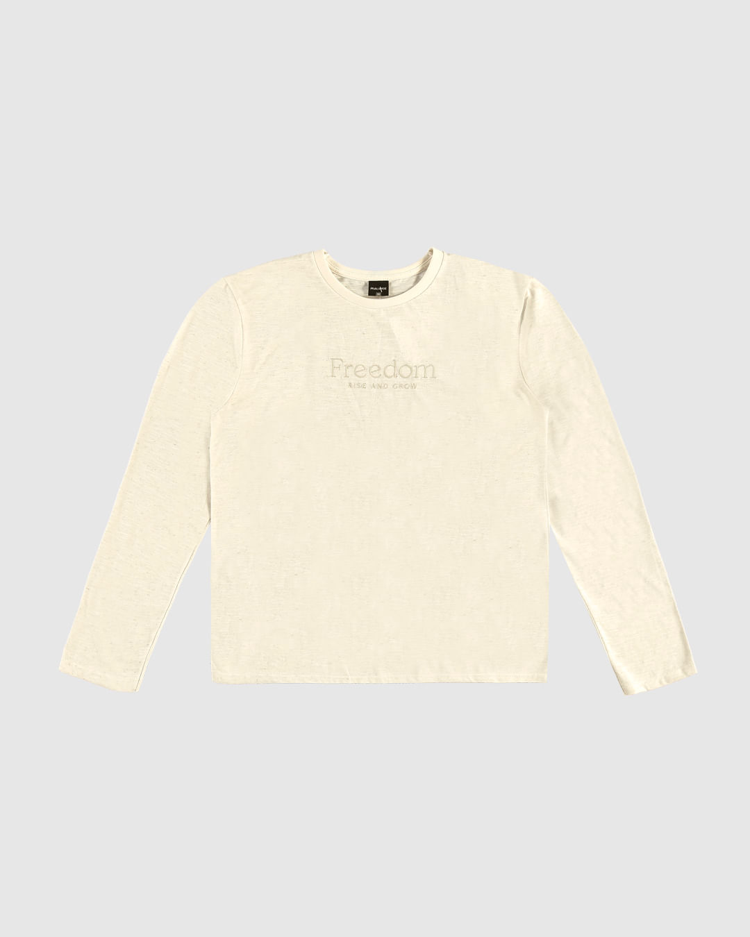 Camiseta Menino Manga Longa Freedom Em Malha Rajada Linho Malwee Kids - Imagem 4