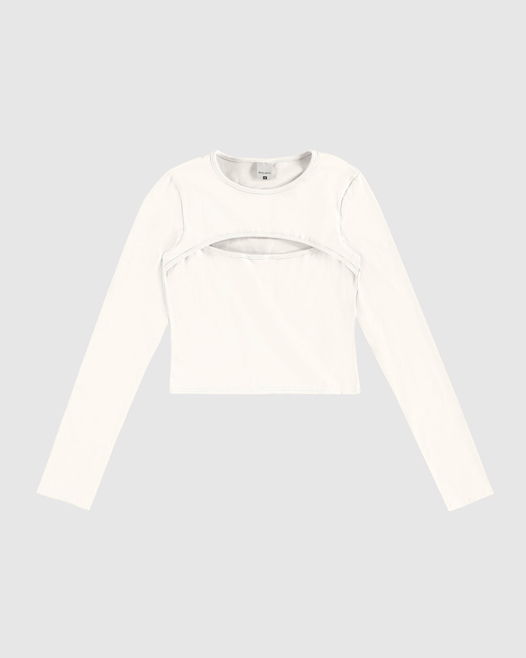 Blusa Menina Manga Longa Decote Detalhe Vazado em Algodão Malwee Kids