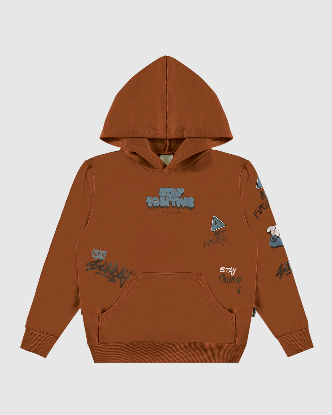 Blusão Infantil Menino Bolso Canguru Em Moletom Flanelado Malwee Kids