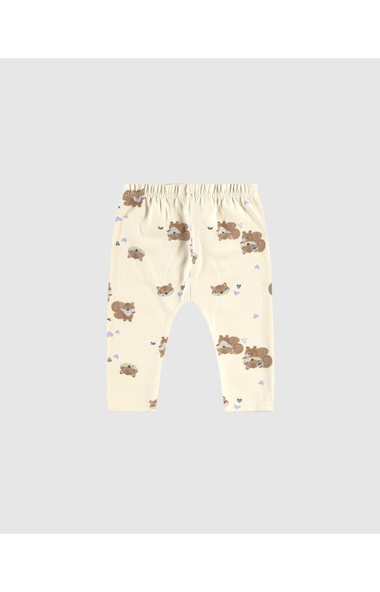 Calça Infantil Menina Saruel Estampada Em Algodão Malwee Kids