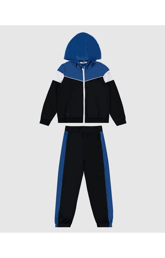 Conjunto Infantil Menino Jaqueta E Calça Em Malha Esportiva Malwee Kids