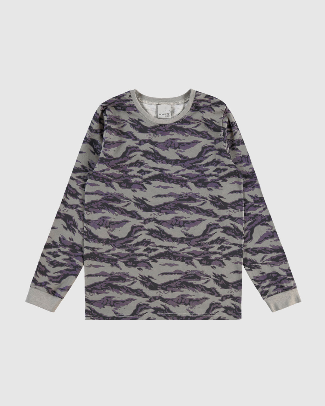 Camiseta Infantil Menino Manga Longa Estampada Em Algodão Malwee Kids
