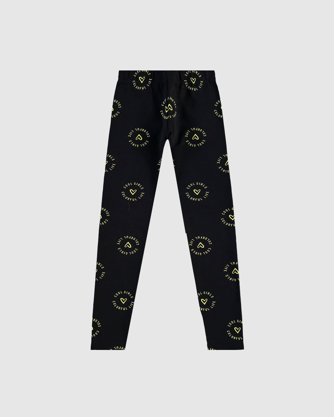 Calça Legging Infantil Estampada Em Moletom Stretch Flanelado Malwee Kids