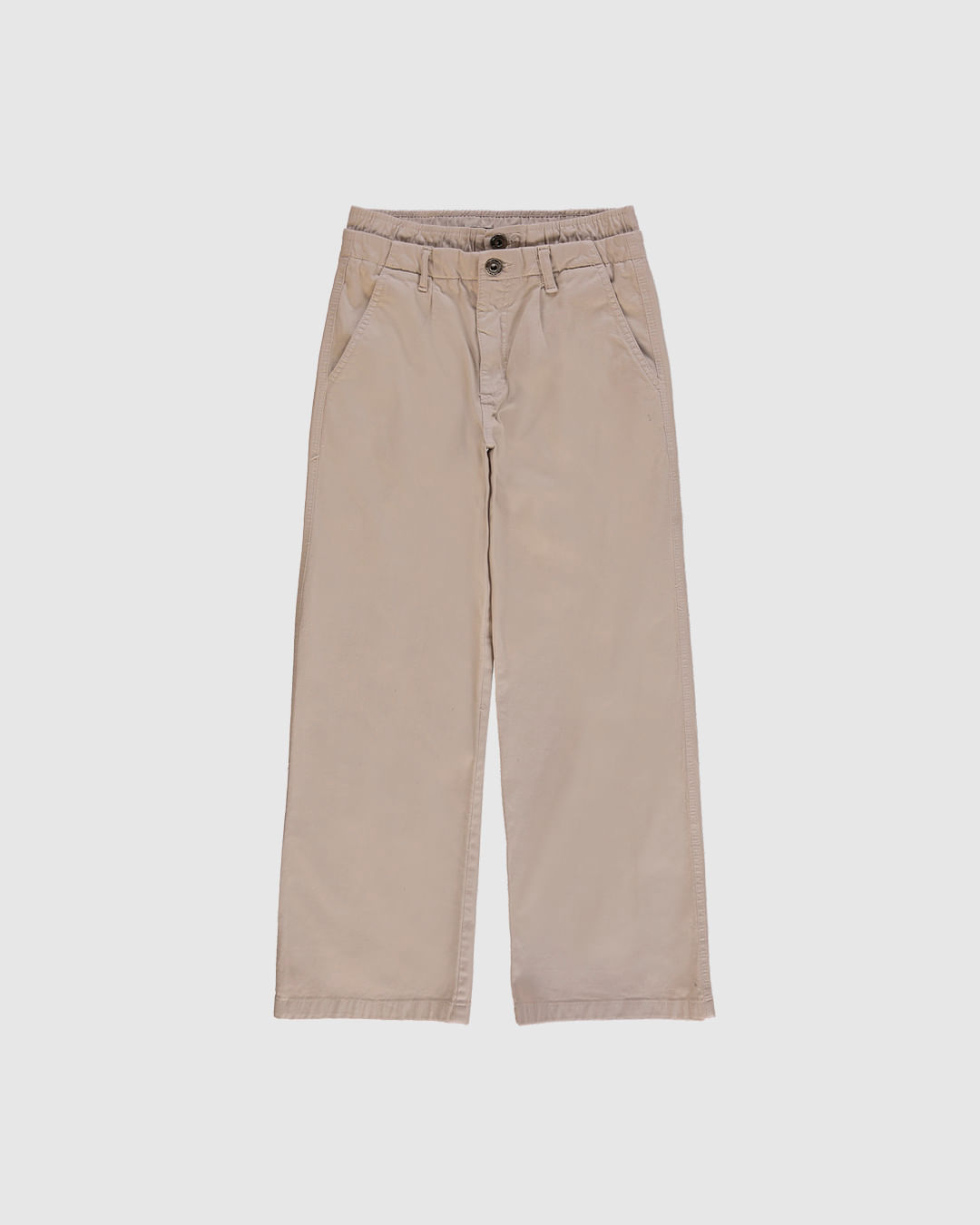 Calça Menina Relaxed Fit Cintura Baixa Em Sarja Com Elastano Malwee Kids - Imagem 11