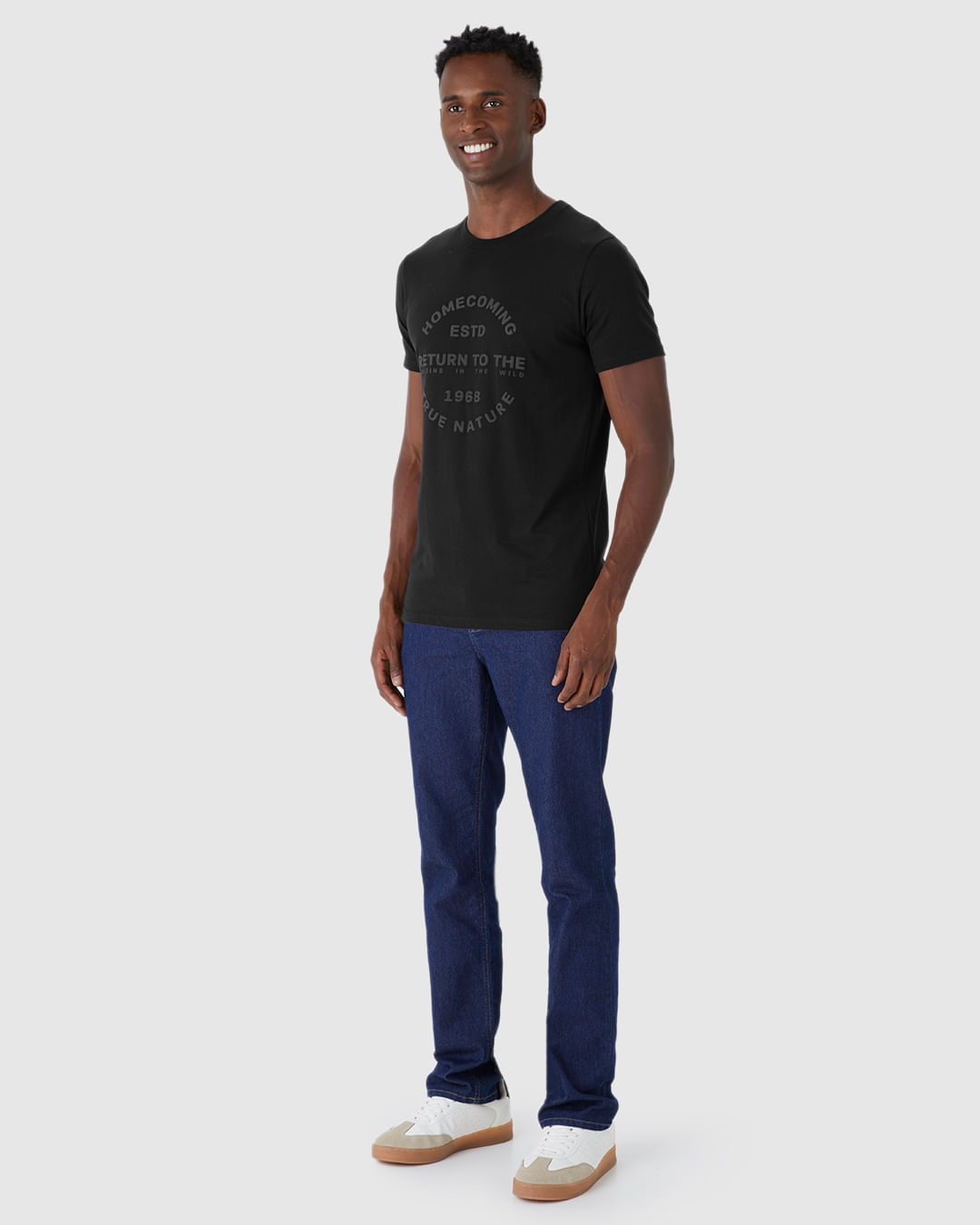 Camiseta Masculina Slim HomeComing Em Malha Algodão Comfy - Imagem 17