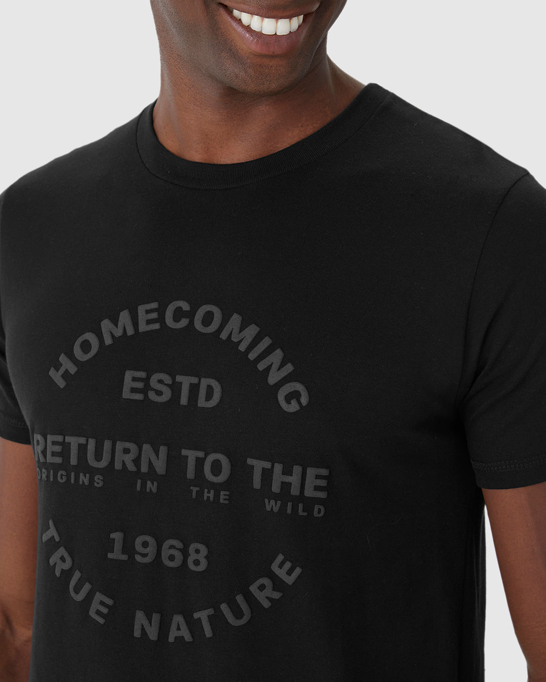 Camiseta Masculina Slim HomeComing Em Malha Algodão Comfy - Imagem 18