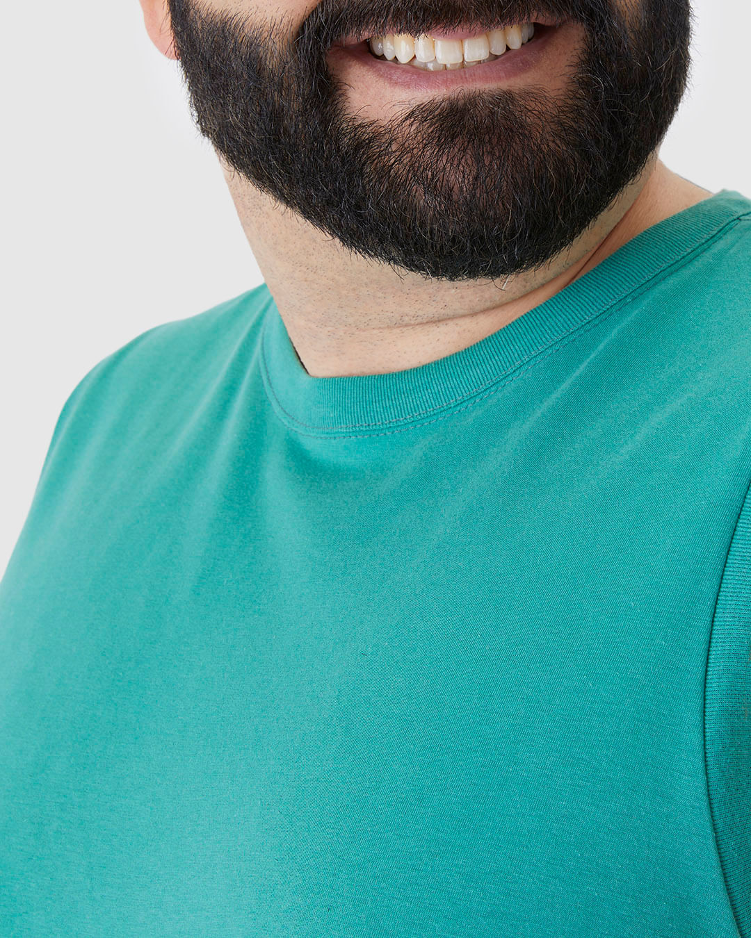 Regata Básica Masculina Plus Size Cava Ajustada Em Algodão - Imagem 8