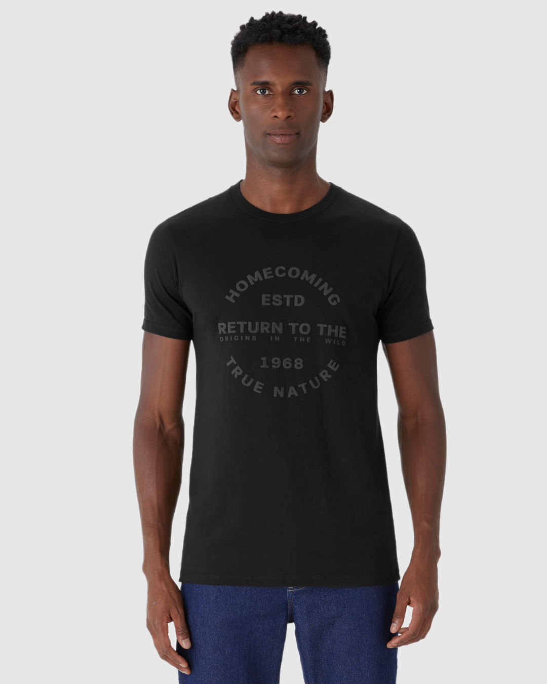 Camiseta Masculina Slim HomeComing Em Malha Algodão Comfy - Imagem 9
