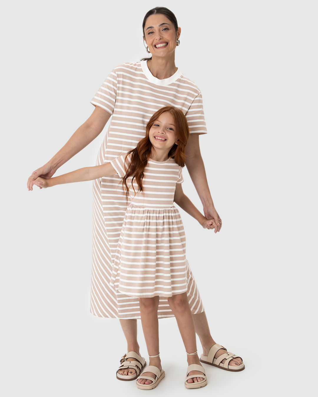 Vestido Infantil Evasê Listrado Em Malha Algodão Malwee Kids - Imagem 34