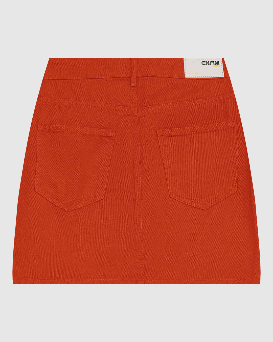 Saia Evasê Feminina Cintura Média Em Sarja 100% Algodão - ENFIM - Imagem 10