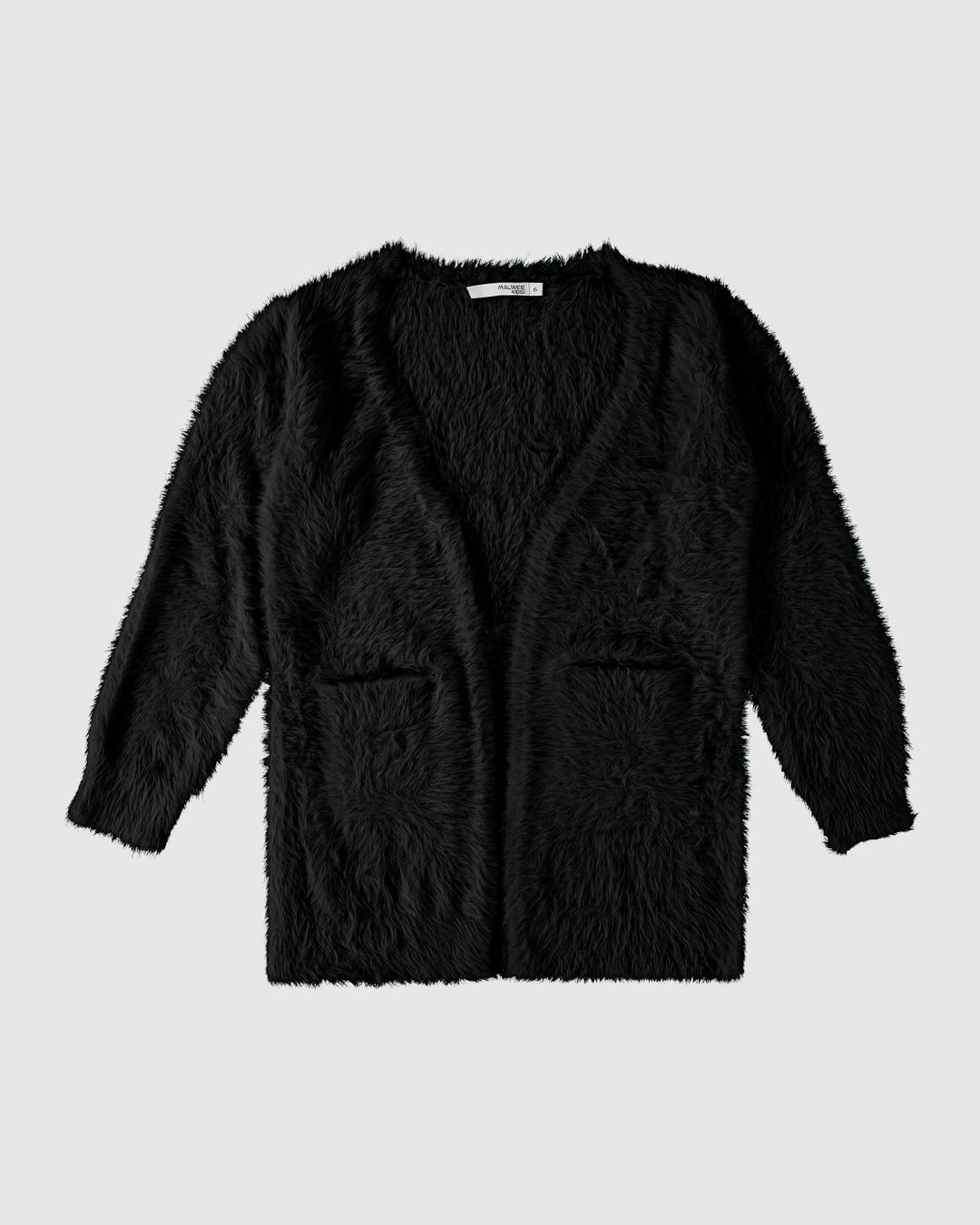 Cardigan Infantil Menina Com Bolso Em Tricô Malwee Kids - Imagem 3