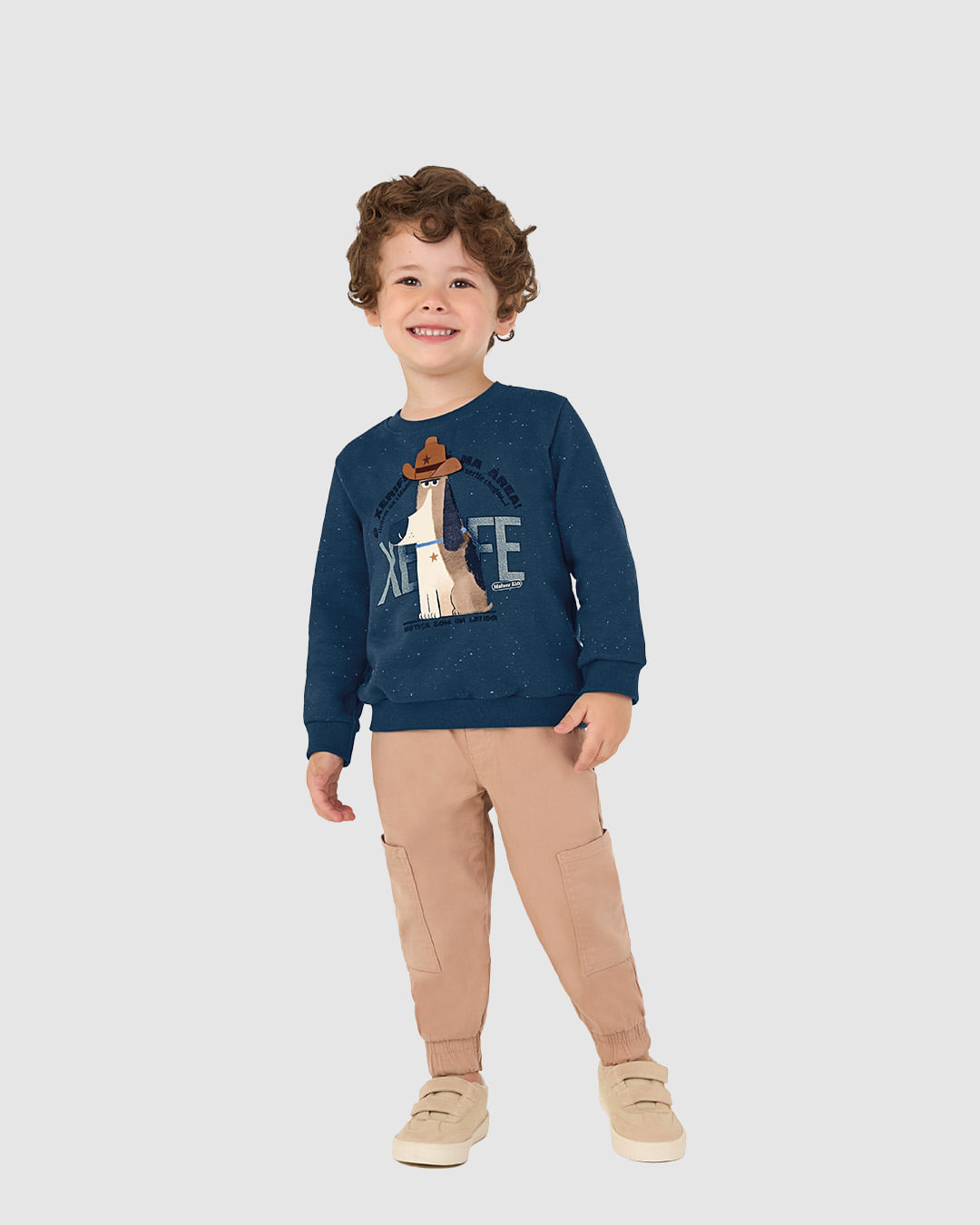 Blusão Infantil Menino Xerife Em Moletom Botonê Malwee Kids - Imagem 5