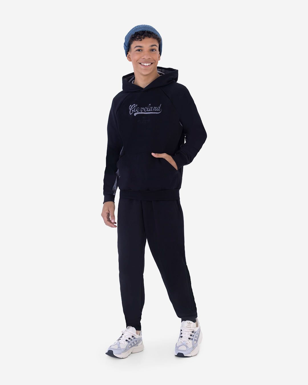 Conjunto Menino Blusão Cleveland Em Moletom Flanelado Malwee Kids - Imagem 3