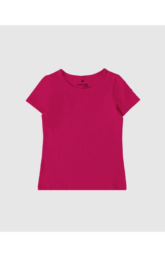 Blusa Infantil Menina Decote Redondo Em Algodão Malwee Kids