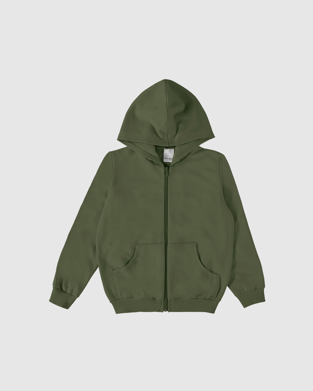 Jaqueta Infantil Unissex Com Capuz Em Moletom Flanelado Malwee Kids - Imagem 4