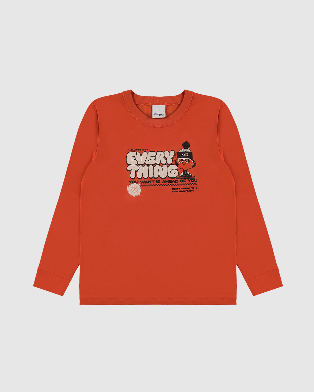 Camiseta Infantil Menino Manga Longa Everything Em Algodão Malwee Kids - Imagem 4