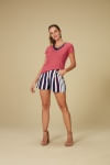 Blusa e short básicos femininos da Malwee
